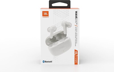 JBL Kopfhörer Wave 200 TWS Wireless In-Ear Bluetooth Headset weiß Kabellos NEU