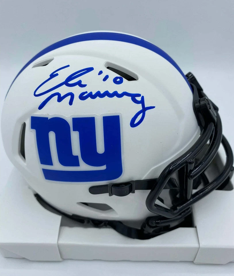 RIDDELL Eli Manning Autographed Lunar Eclipse Alternate Mini Helmet (Fanatics)