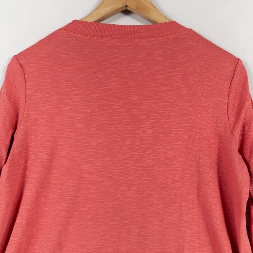 J. Jill Pima Scoop Neck Elliptical Tunic Top Sz Small TALL Pink Pima Cotton - 第 4/8 張圖片
