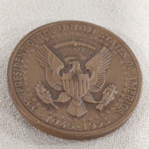 1963 Medallic Arts Co Harry S Truman 33rd President Great Seal High Relief Coin - Picture 4 of 4