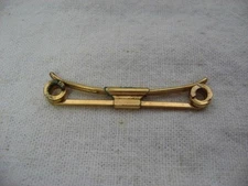 Curled End Design Vintage Gold Tone COLLAR BAR ~ 1/20 12K Gold Filled ~ 2" Wide~
