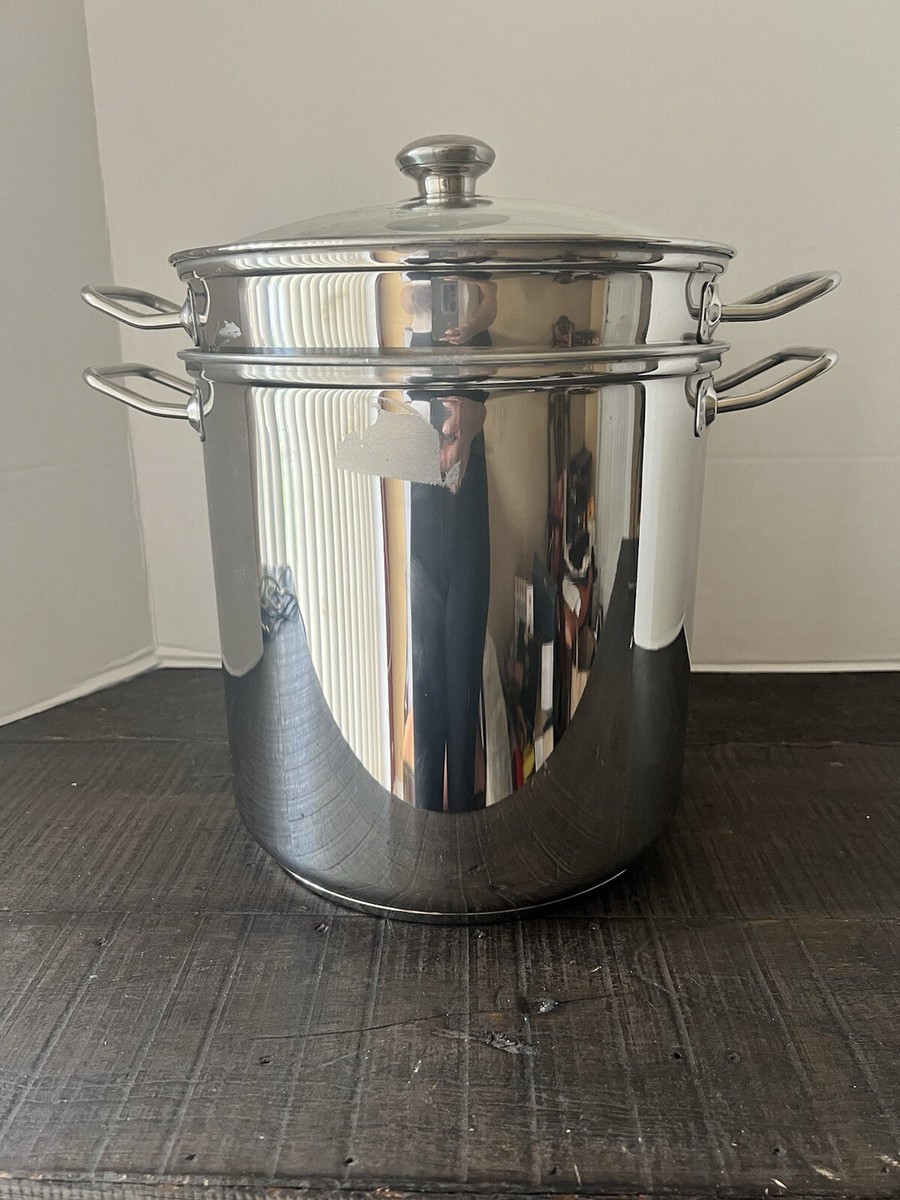 Williams Sonoma 大皿　イタリア製ハンドペイント Williams Sonoma 12 QUART Stainless Pasta Pot Multi Pot W