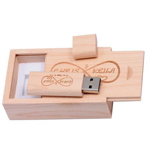 Wooden Free Logo USB 2.0 Flash Drive Photography Custom Pen Drive 64GB 32GB 16GB - Picture 11 of 16