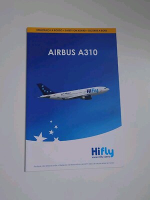 Hifly Airbus A310 Safety Card 