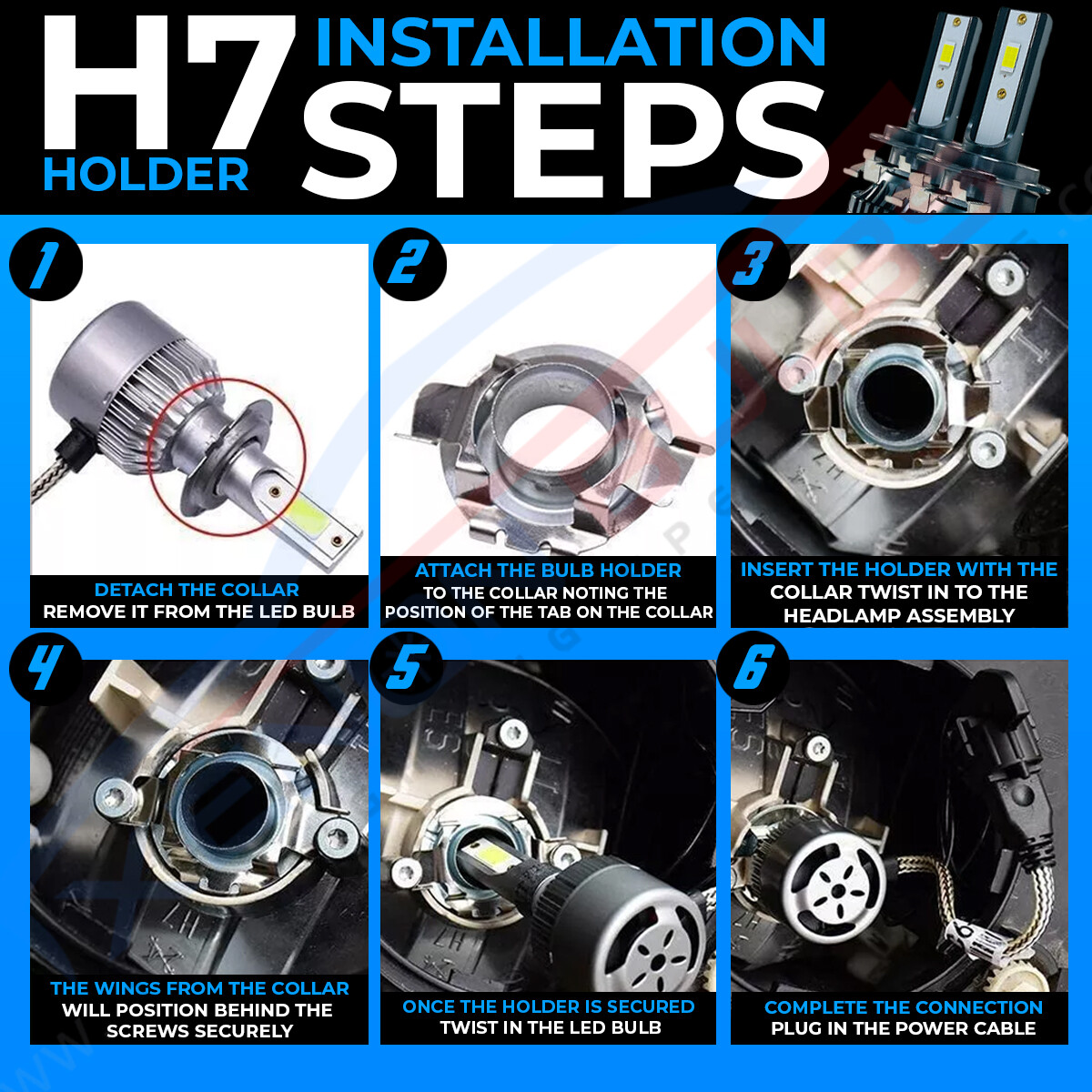 HID Bulb D1S D2S Holder Base Rings Metal Lock Retainers Clips Adapters For BMW | UK