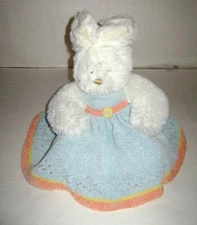 HARRY & DAVID Animal Bunny Sitting Rabbit Dress Stuffed Plush Lovey 12" RARE