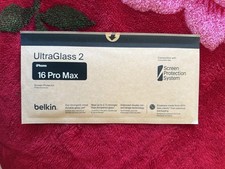 Belkin ScreenForce UltraGlass 2, Treated Screen Protector for iPhone 16 Pro Max