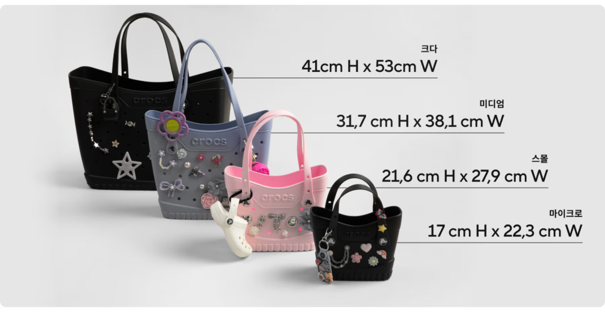 NEW CROCS Classic Small Tote Bag 211702 Waterproof Lightweight Bag