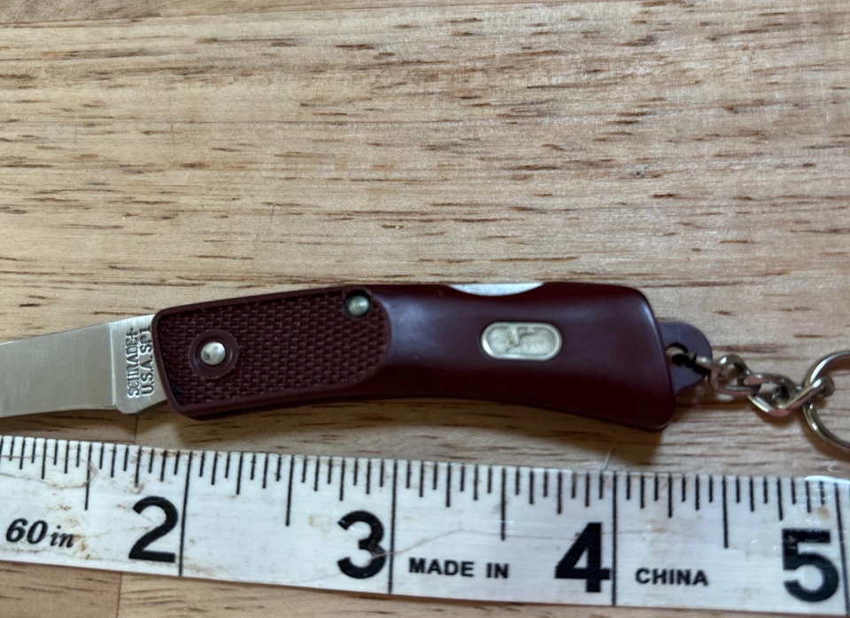 Faca de bolso Schrade SP1 EUA composta cabo borgonha - Imagem 3 de 4