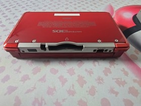 Nintendo 3DS Flame Red with Charger - Tested & Works *Missing Stylus*