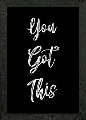 you got this Framed Wall Art Poster Canvas Print Picture