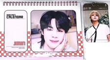 BTS Jimin Photo Calendar Year 2026  2027  ID Holder/Luggage ID Tag 2025.09-2
