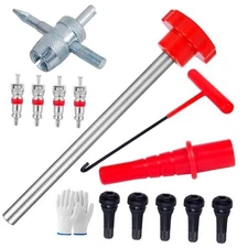Quick Change Tire Valve Tool Kit,Tire Valve Stem Core Quickly Replacement Set B