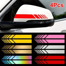 "Classic JDM Reflective Stripes Vinyl Decal Kit - 4Pcs Self-Adhesive Car Body St