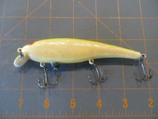 Norman R.I.P.' n Ric Buoyancy Chamber Lure - Chartreuse & White - 4 1/2 inch