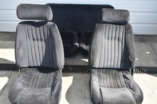 1982-1992 Seats-1991 Firebird Black Cloth Front Rear Seats No Tearsno Stains 1982-1992 Seats-1991 Firebird Black Cloth Front Rear Seats No Tearsno Stains