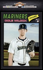 2026 Topps Heritage #155 Cole Wilcox Dark Gray