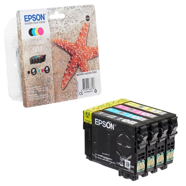 4 Original T03U64 Tintenpatronen Multipack Epson 603 Workforce WF-2810 Dwf-image