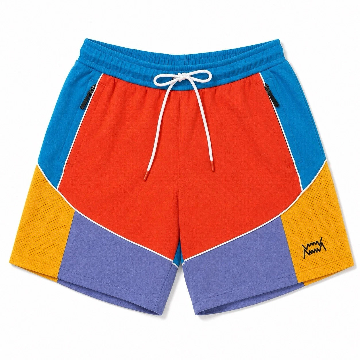 Puma Hoops Drop Step Colorblock Shorts Basketball Mns Large Streetwear Fang Logo