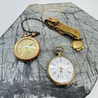 Vintage 2pc Elgin Pocket Watch Lot GF Cases w Fob – Model 431 – For Repair