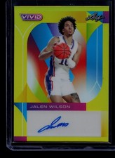 2022-23 Leaf Vivid Basketball Autographs Jalen Wilson /50