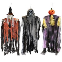 Halloween HäNgegeist Deko Grusel Hexe KüRbis Skelett Party Outdoor Indoor 90Cm
