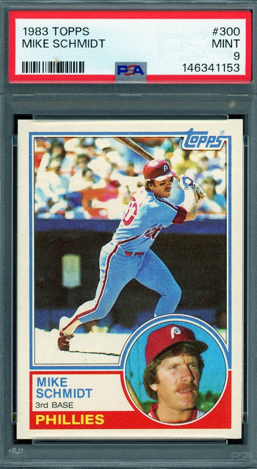 1983 Topps # 300 Mike Schmidt HOF PSA 9 Mint Phillies (146341153)