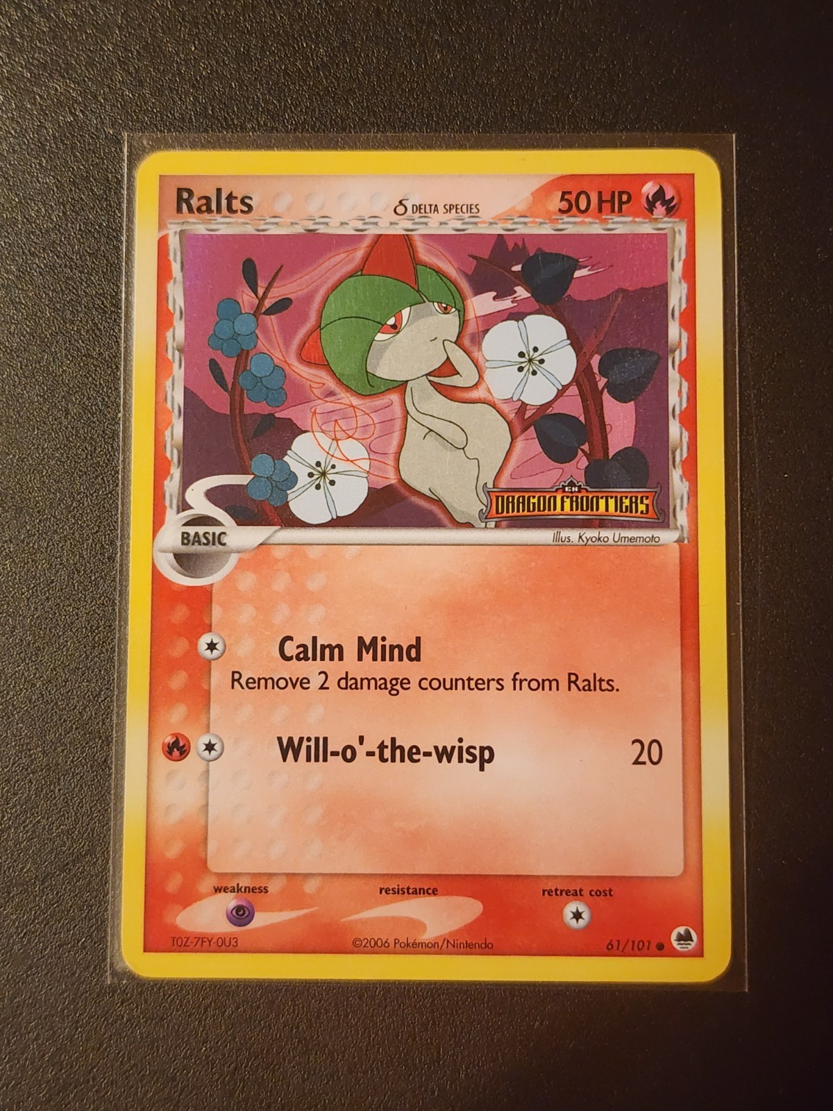 Ralts 61/101 Dragon Frontiers Reverse Holo Stamped LP/NM Pokemon TCG