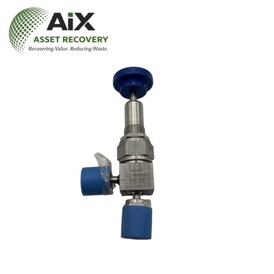 New Nupro Swagelok SS-BN5696-P-AB Angle Manual Valve 1/4'' FVCR Stainless Steel