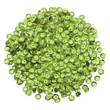 1200Pcs Loose Cup Sequins 6mm Round Loose Sequin - 0.7 oz 20g Light Green