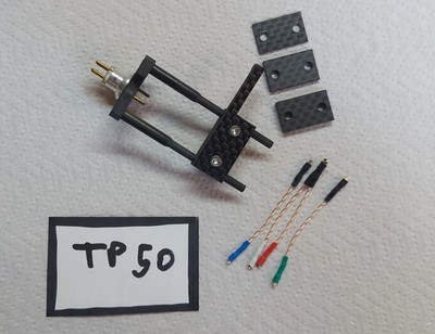 ORSONIC STYLE CARBON HI-END HEADSHELL - ANTI-RESONANT + CABLES - THORENS TP 50