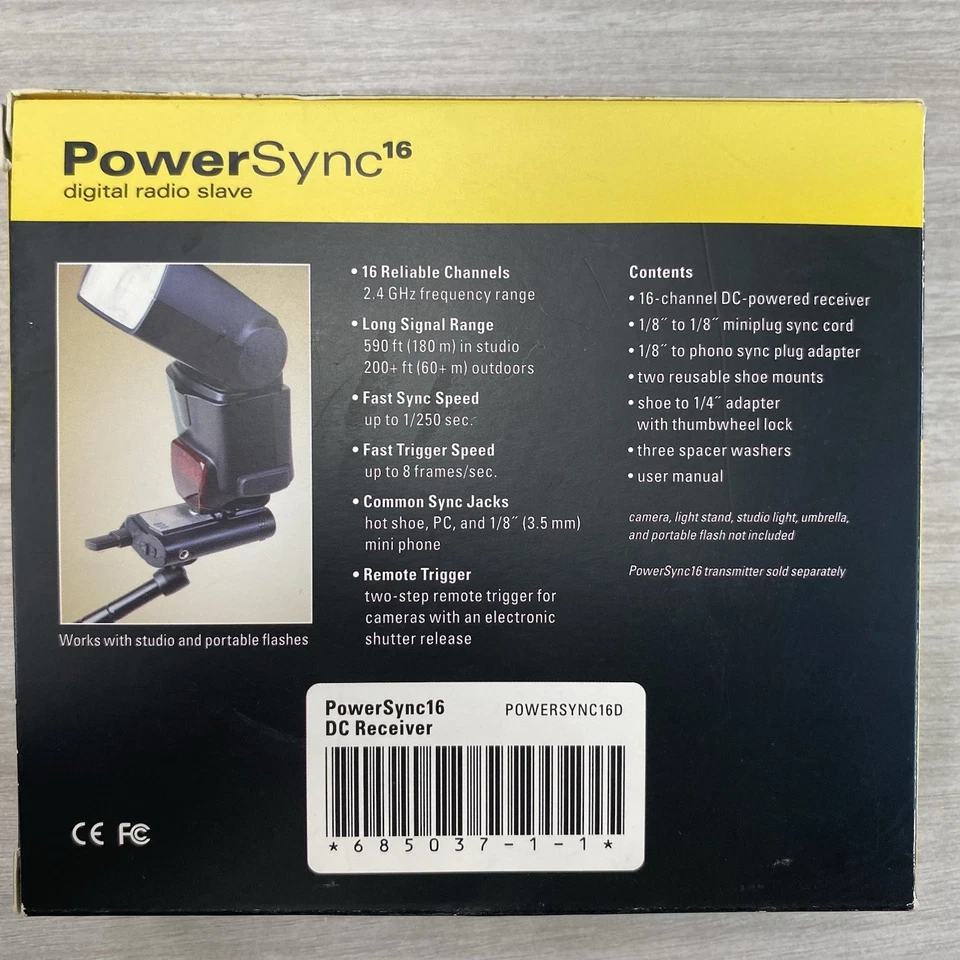 Impact Power Sync 16 canales radio digital esclavo DC receptor de alimentación fotografía Foto 2 de 4