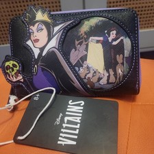Cartera Loungefly Disney Villanos Escena Reina Malvada Cremallera Alrededor Blancanieves