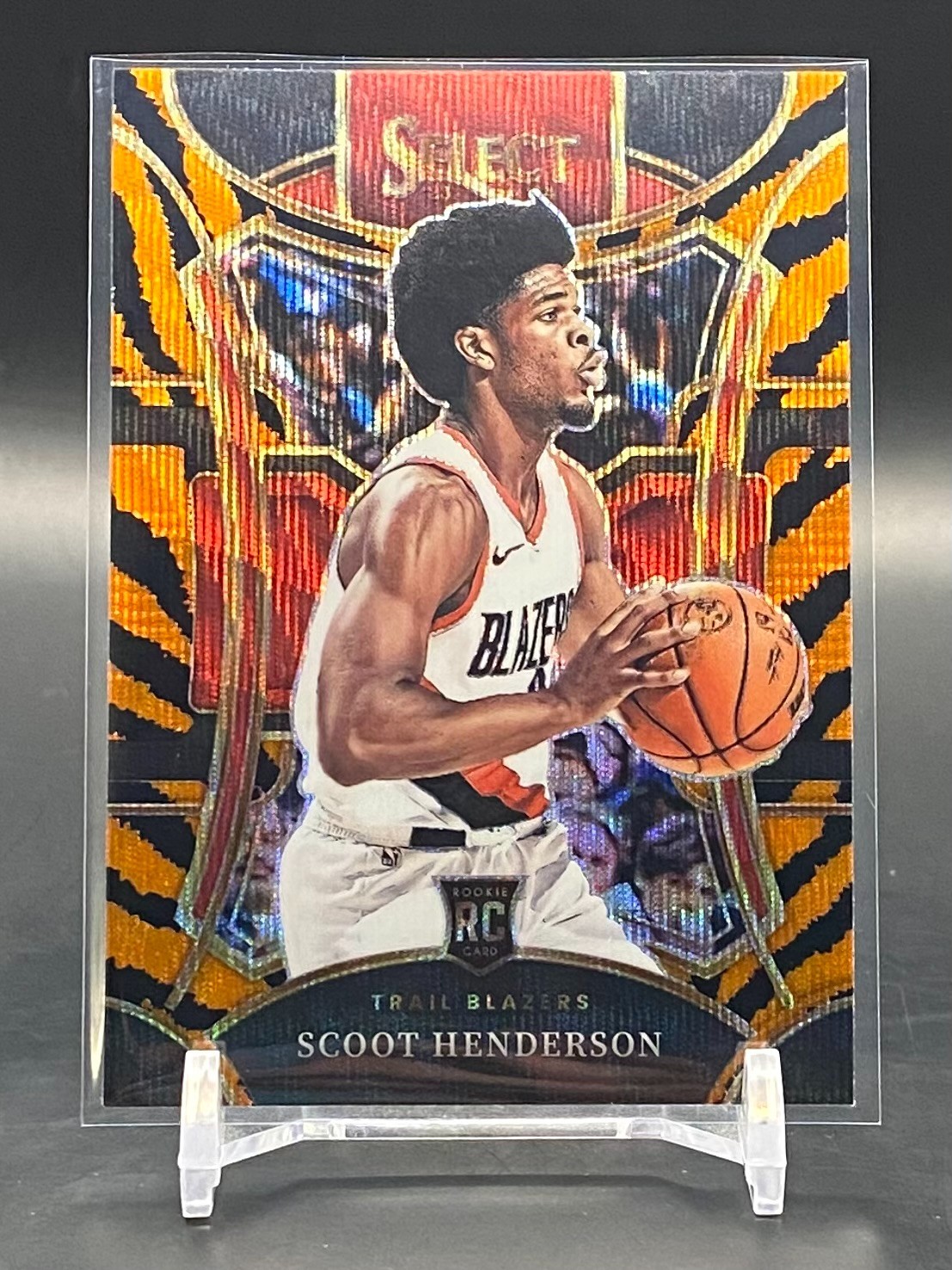 Scoot Henderson Rookie Tiger #324 RC SSP 2023-24 Panini Select Mezzanine Blazers