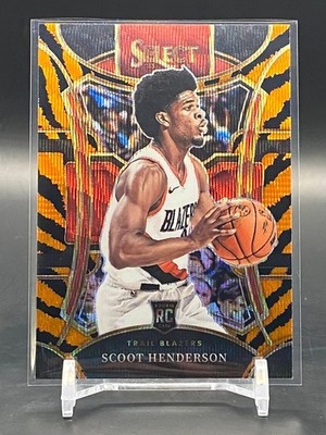 Scoot Henderson Rookie Tiger #324 RC SSP 2023-24 Panini Select Mezzanine Blazers