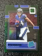 2022 Panini Clearly Donruss #88 Kyle Hamilton Ravens Green RC Rookie #/25 READ