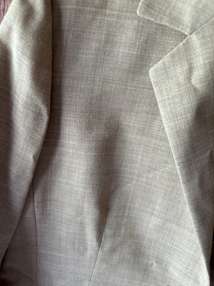 Blazer vintage informal de esquina para mujer talla 10 tostado chaqueta de 2 botones Foto 4 de 4