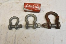 3 Clevises Crosby 7/8 SWL 6-1/2T Clevis Rigging 5/8" WLL 3-1/4T, 3/4 WLL 4-3/4T