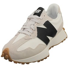 Image of New Balance 327 Womens Fashion Trainers in White Black - 8.5 UK