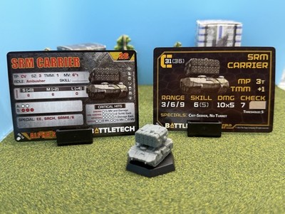Battletech SRM Carrier and C Variant with Alpha Strike and Crew Cards Catalyst