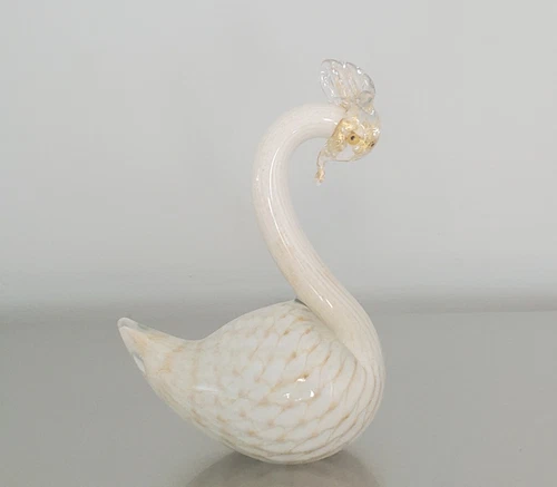 Vintage Murano Glass Swan Attributed To Alfredo Barbini