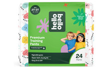 Hello Bello Premium Training Pants Size 2T-3T All About Feelings Pattern, 24 ct