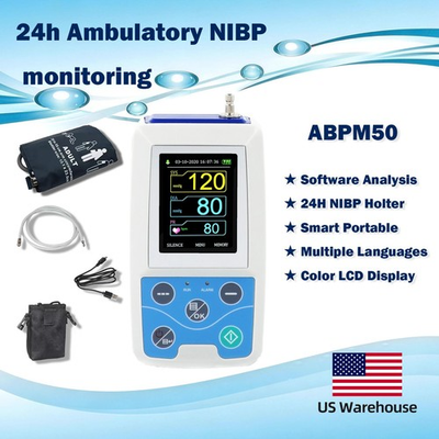 #ad Ambulatory Blood Pressure Monitor NIBP Holter Recorder ABPM50 24H NIBP Holter $174.00