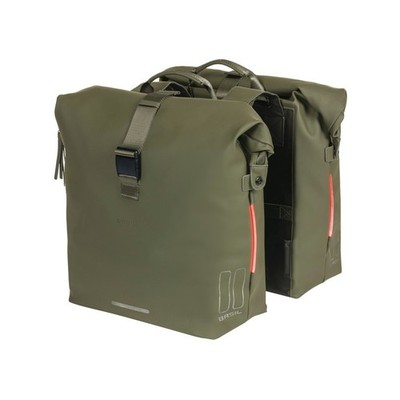 Basil Doppelpacktasche SoHo Nordlicht moosgrün, 31x13x37cm, grün