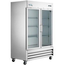 54" Glass Door Reach-In Refrigerator