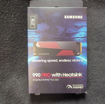 SAMSUNG 990 Pro 2TB SSD w/ HEATSINK 7450 MB/s NVMe M.2