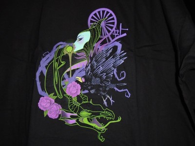 TeeFury Disney XLARGE ''Malice'' Sleeping Beauty Parody Shirt BLACK