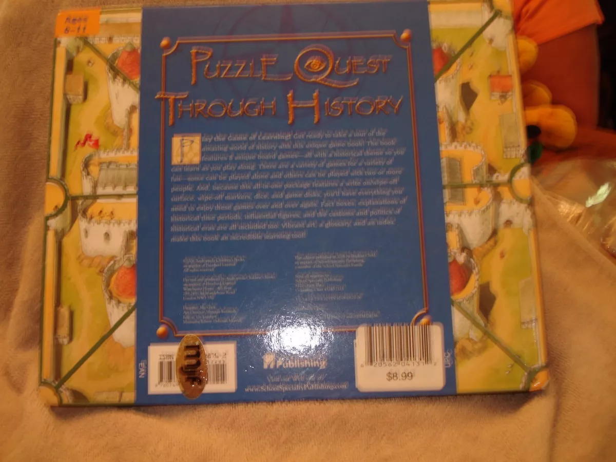 Puzzle Quest Through History by Clint Twist 2006, Board Book