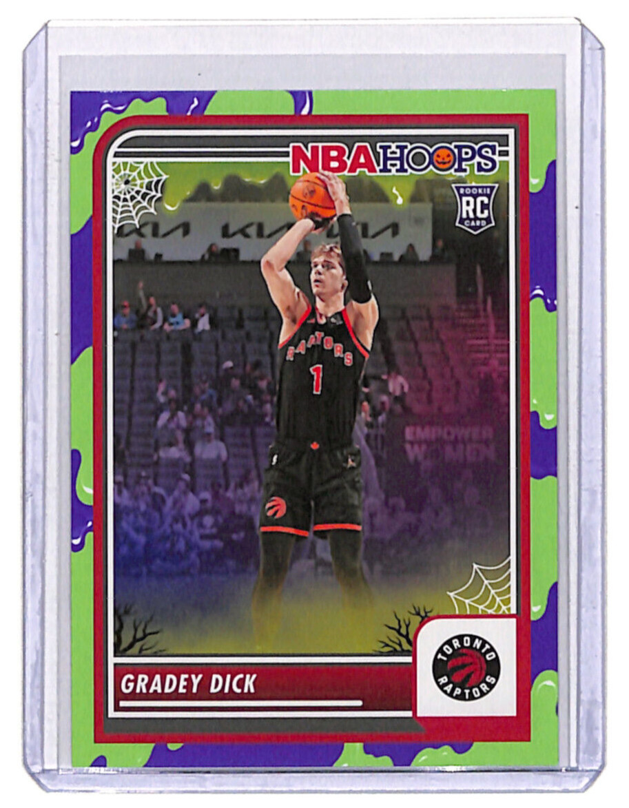 2023-24 Panini NBA Hoops Gradey Dick Haunted Hoops Slime Rookie #251 RC