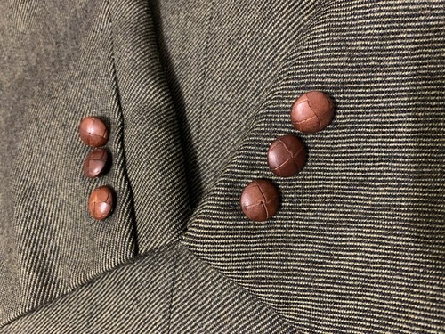Burberry London Vintage Mens Green Wool Two Button Blazer Jacket Size 54 - Picture 21 of 23